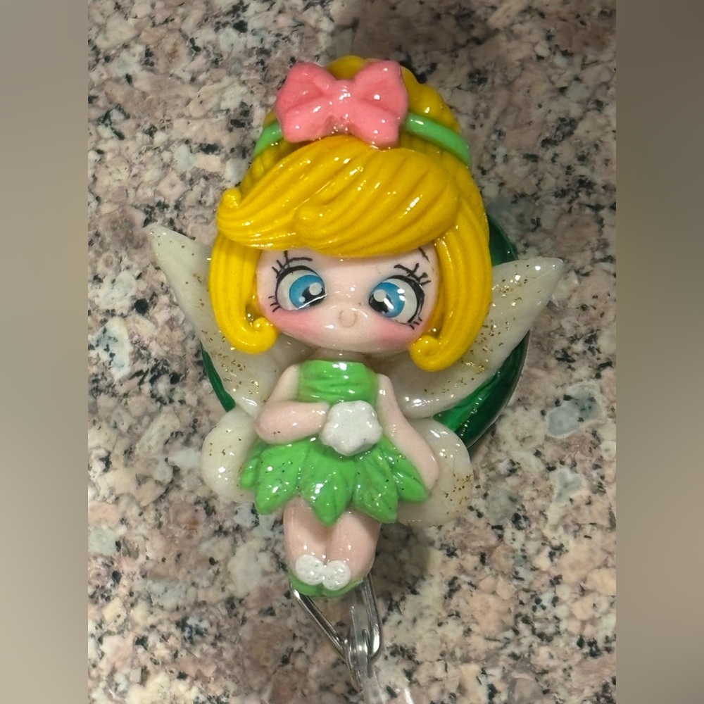 Tinkerbell Badge Reel Handcrafted